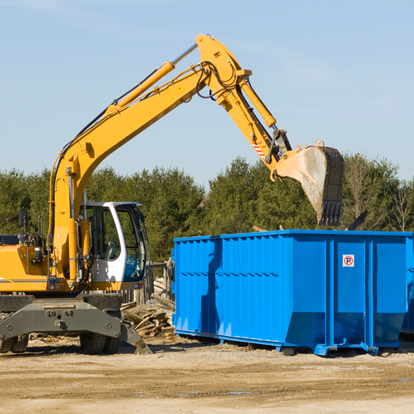 what are the rental fees for a residential dumpster in Red Creek